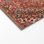 Kashan  Antique Central Persian Rug Print Welcome Mat Gallery Image 2