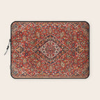 Kashan  Antique Central Persian Rug Print Laptop Sleeve Gallery Image 1