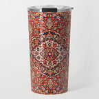 Kashan  Antique Central Persian Rug Print Travel Mug Gallery Image 1