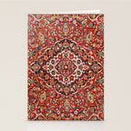 Kashan  Antique Central Persian Rug Print Stationery Card Gallery Image 2