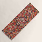 Kashan  Antique Central Persian Rug Print Yoga Mat Gallery Image 1