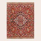 Kashan  Antique Central Persian Rug Print Poster Gallery Image 4