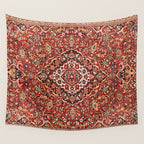 Kashan  Antique Central Persian Rug Print Wall Tapestry Gallery Image 4