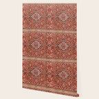 Kashan  Antique Central Persian Rug Print Wallpaper Gallery Image 2