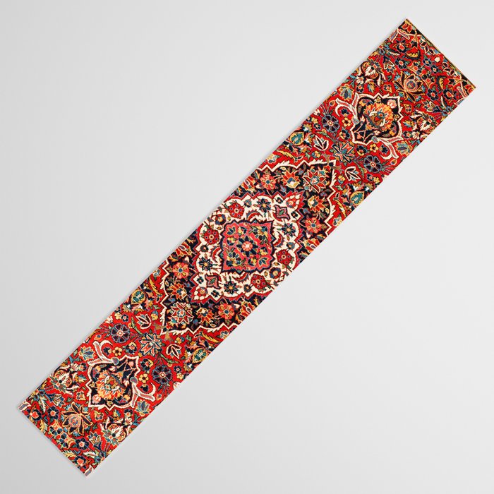 Kashan  Antique Central Persian Rug Print Table Runner Gallery Image 3