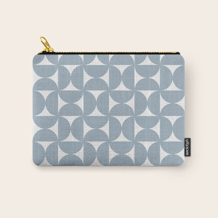 Bauhaus Mid Century Modern Geometric Pattern XII Carry All Pouch Gallery Image 1