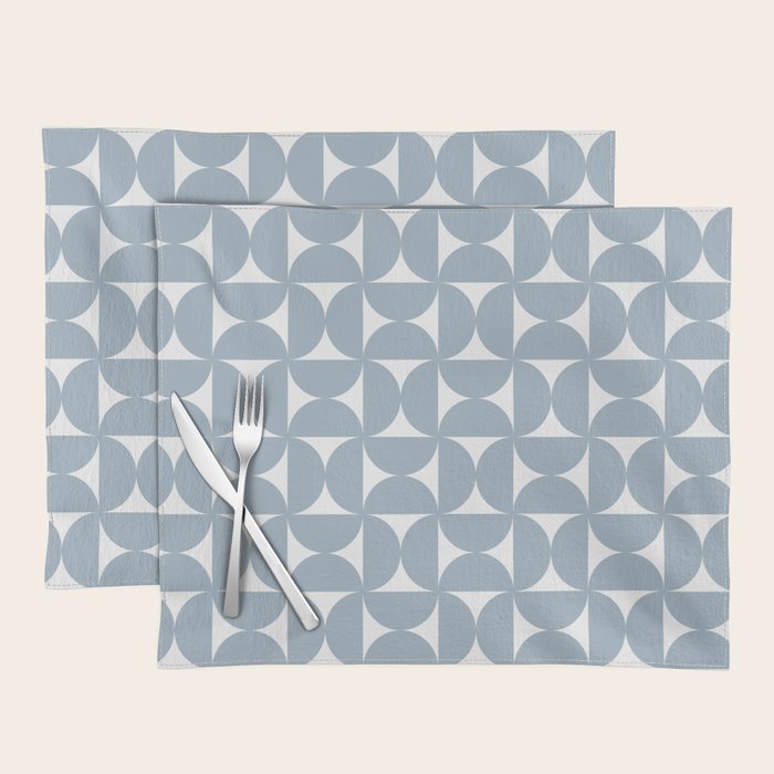 Bauhaus Mid Century Modern Geometric Pattern XII Placemat Gallery Image 1
