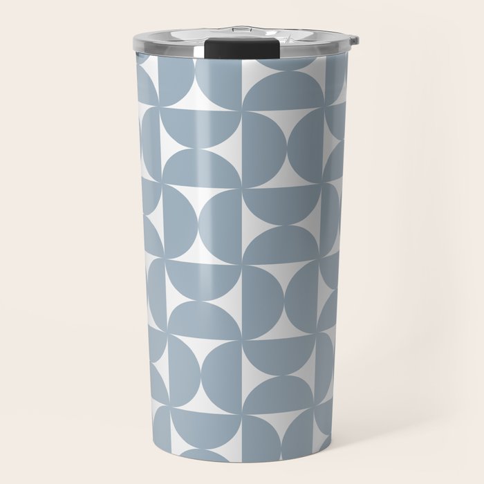 Bauhaus Mid Century Modern Geometric Pattern XII Travel Mug Gallery Image 1