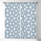 Bauhaus Mid Century Modern Geometric Pattern XII Window Curtain Gallery Image 5