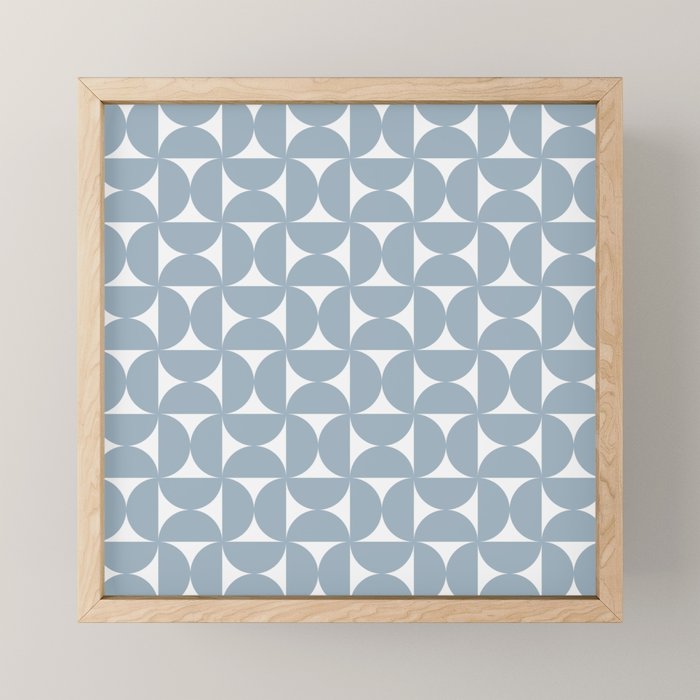 Bauhaus Mid Century Modern Geometric Pattern XII Mini Art Print Gallery Image 1