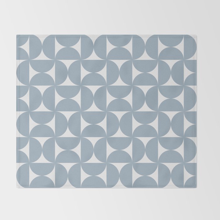 Bauhaus Mid Century Modern Geometric Pattern XII Throw Blanket Gallery Image 2