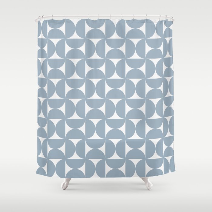 Bauhaus Mid Century Modern Geometric Pattern XII Shower Curtain Gallery Image 1