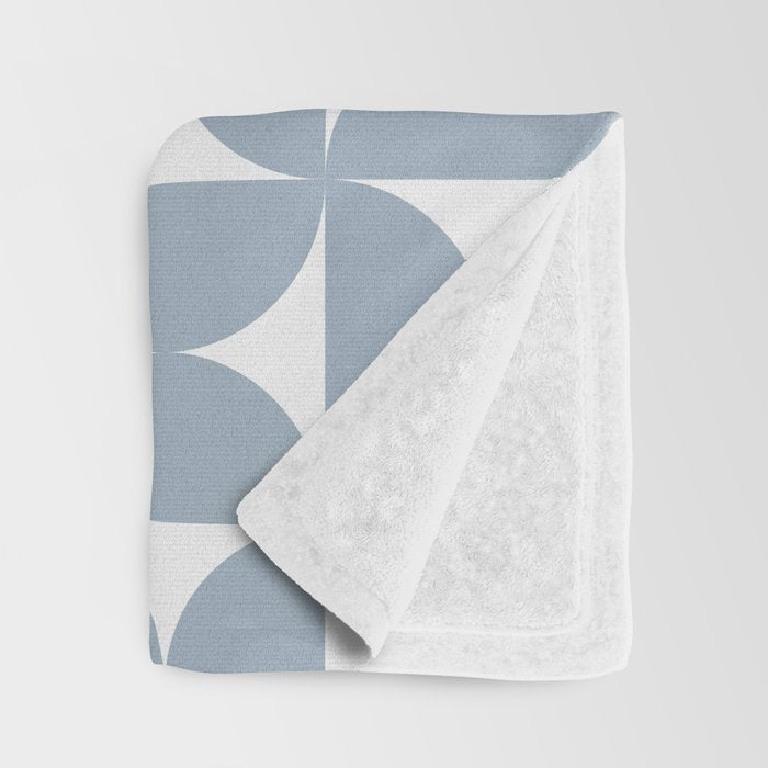 Bauhaus Mid Century Modern Geometric Pattern XII Throw Blanket Gallery Image 3