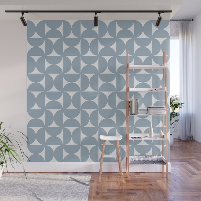 Bauhaus Mid Century Modern Geometric Pattern XII Wall Mural Gallery Image 1