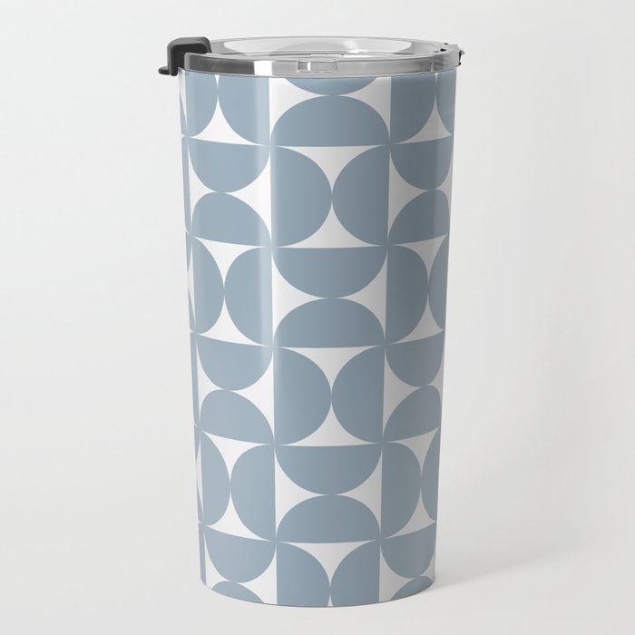 Bauhaus Mid Century Modern Geometric Pattern XII Travel Mug Gallery Image 3