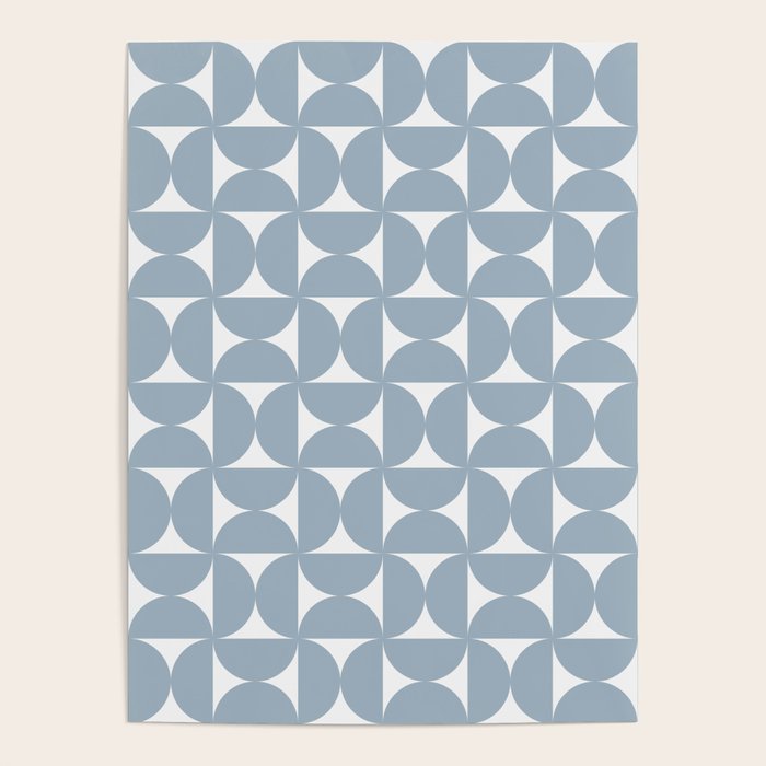 Bauhaus Mid Century Modern Geometric Pattern XII Poster Gallery Image 4