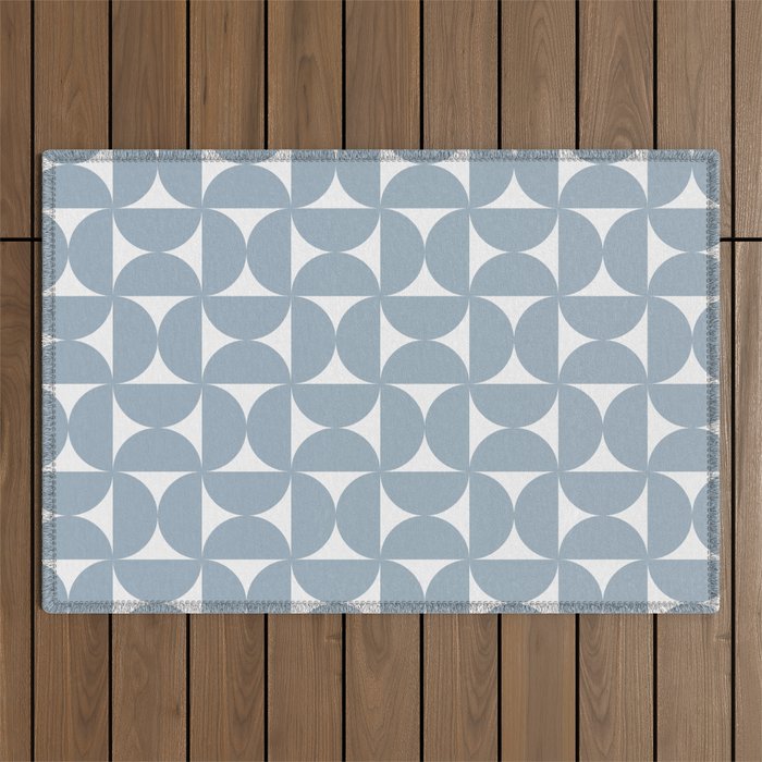 Bauhaus Mid Century Modern Geometric Pattern XII Outdoor Rug Gallery Image 1
