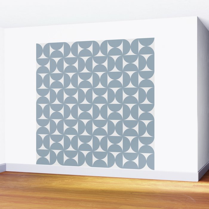 Bauhaus Mid Century Modern Geometric Pattern XII Wall Mural Gallery Image 2