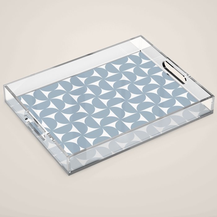 Bauhaus Mid Century Modern Geometric Pattern XII Acrylic Tray Gallery Image 1