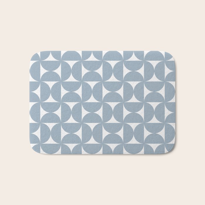 Bauhaus Mid Century Modern Geometric Pattern XII Bath Mat Gallery Image 1