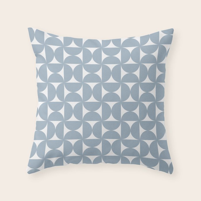 Bauhaus Mid Century Modern Geometric Pattern XII Throw Pillow Gallery Image 6