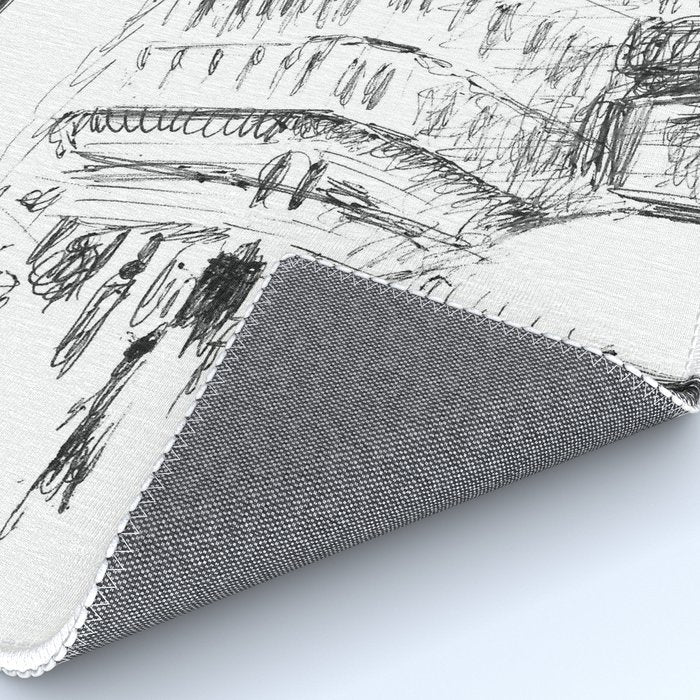 Sketch of a Street in Paris Rug Gallery Image 4