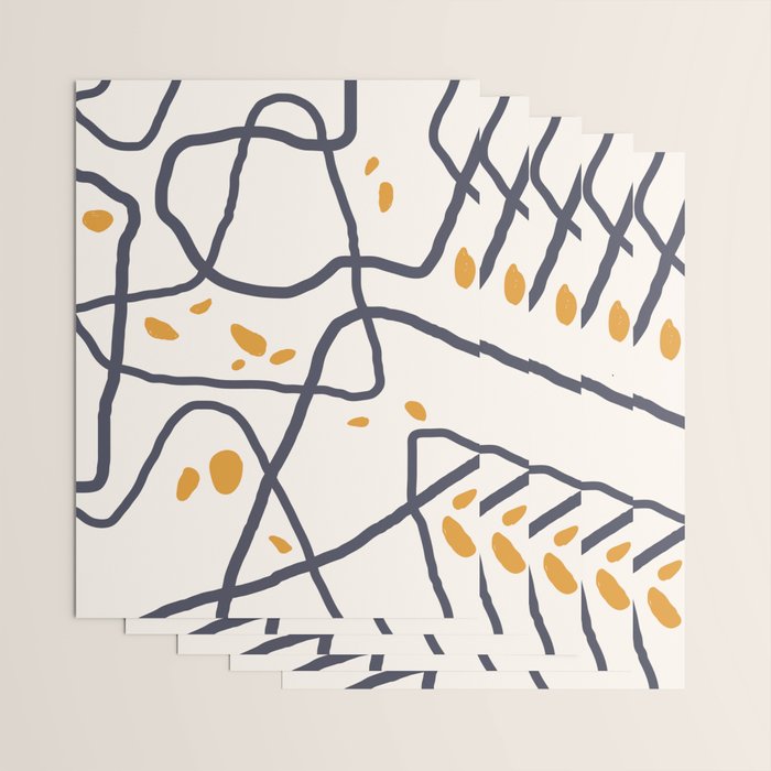 Mountain Contour I Wrapping Paper Gallery Image 3