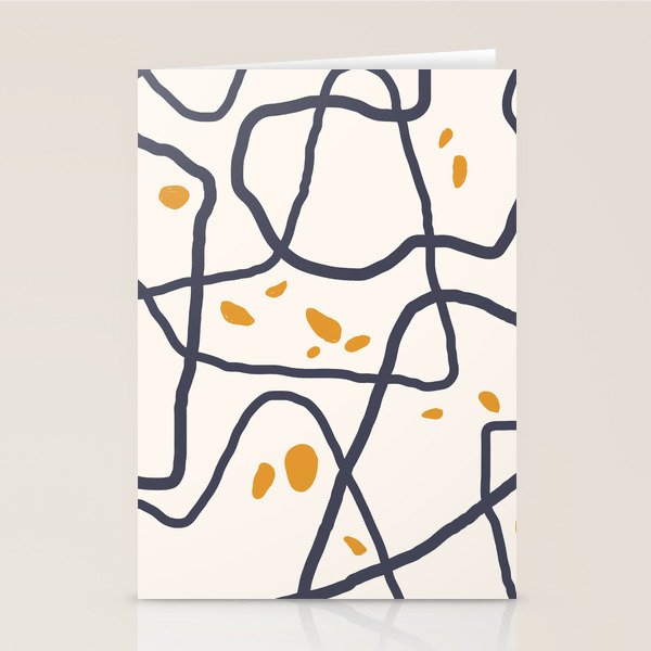 Mountain Contour I Stationery Card Gallery Image 1