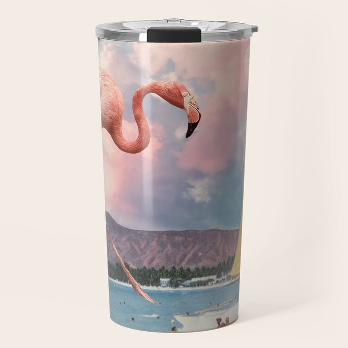 Flamingo Playground Travel Mug Gallery Image 1