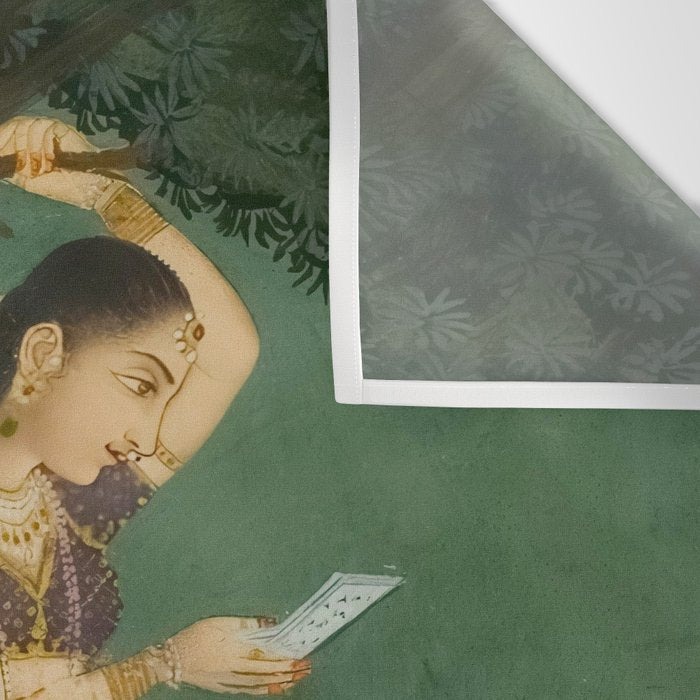 Title Woman Grasping Tree Branch Place India Indian Miniature Painting  Wall Tapestry Gallery Image 3