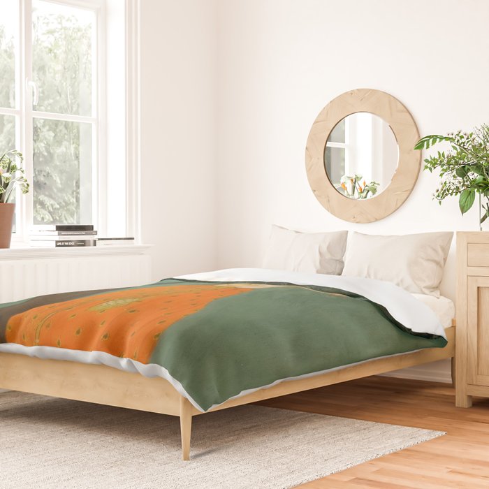 Title Woman Grasping Tree Branch Place India Indian Miniature Painting  Duvet Cover Gallery Image 2