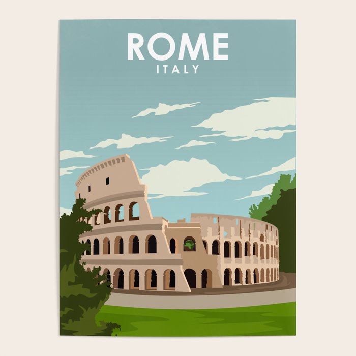 Rome Italy Travel Poster Poster Gallery Image 4
