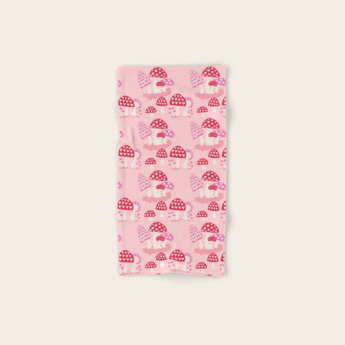 Valentine Mushrooms Bath Towel Gallery Image 1