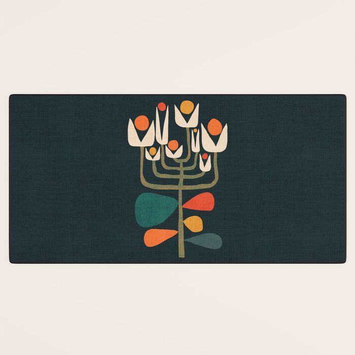 Retro botany Desk Mat Gallery Image 3