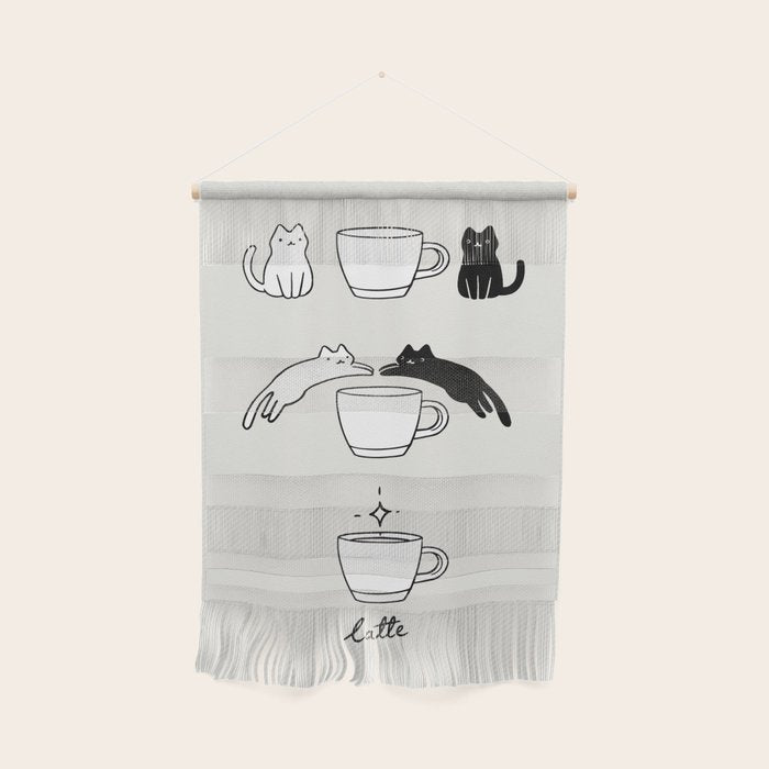 Coffee Cat 2: Catte Wall Hanging Gallery Image 1