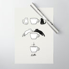 Coffee Cat 2: Catte Wrapping Paper Gallery Image 1