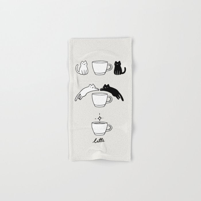 Coffee Cat 2: Catte Bath Towel Gallery Image 1
