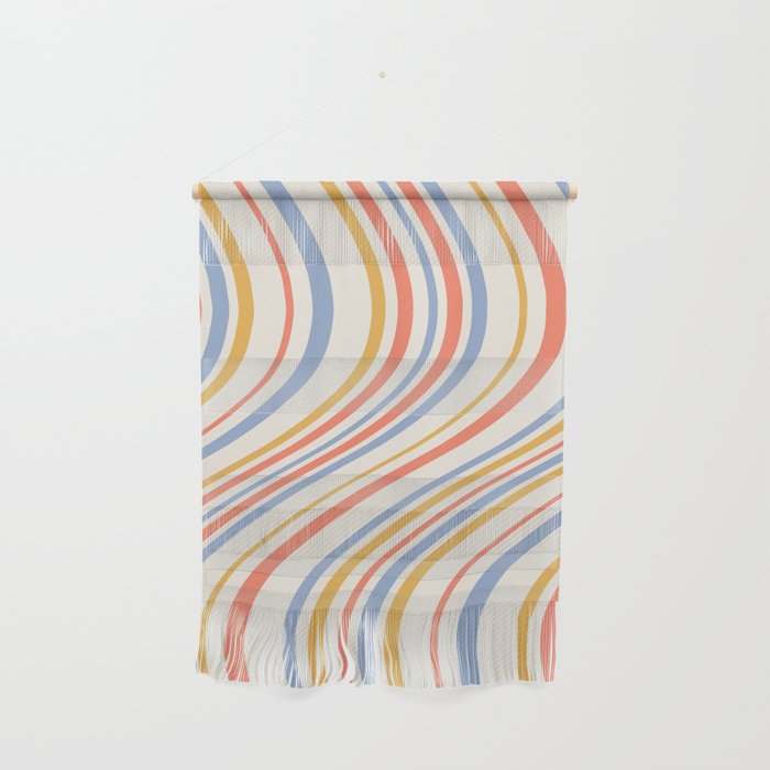 Wavy Stripes XXIII - Retro Summer Wall Hanging Gallery Image 1