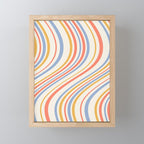 Wavy Stripes XXIII - Retro Summer Mini Art Print Gallery Image 1