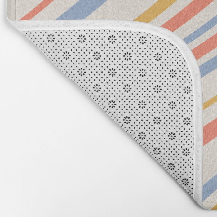 Wavy Stripes XXIII - Retro Summer Bath Mat Gallery Image 2