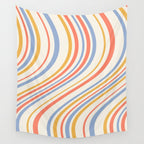 Wavy Stripes XXIII - Retro Summer Wall Tapestry Gallery Image 4