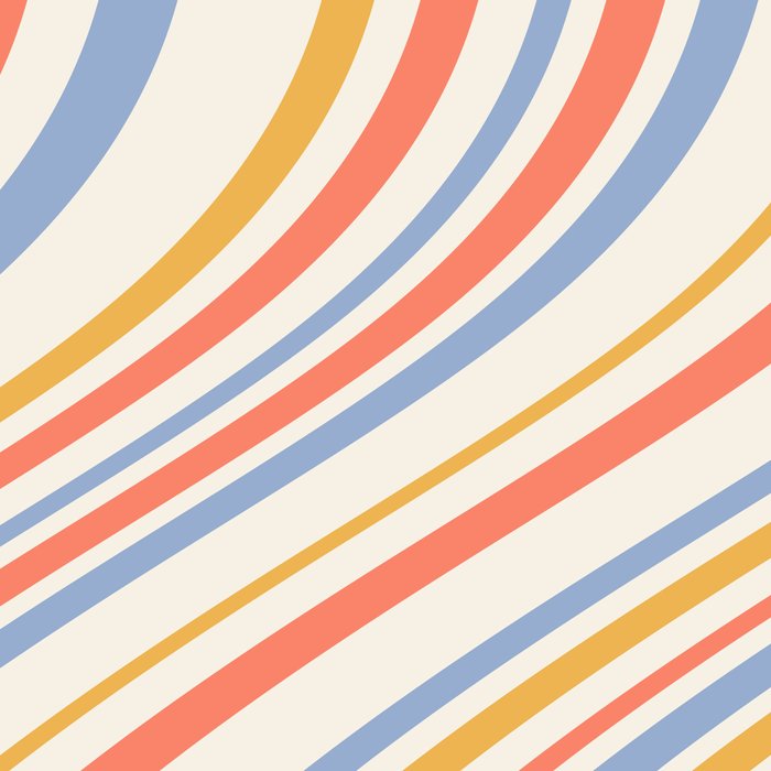 Wavy Stripes XXIII - Retro Summer Coffee Mug Gallery Image 2