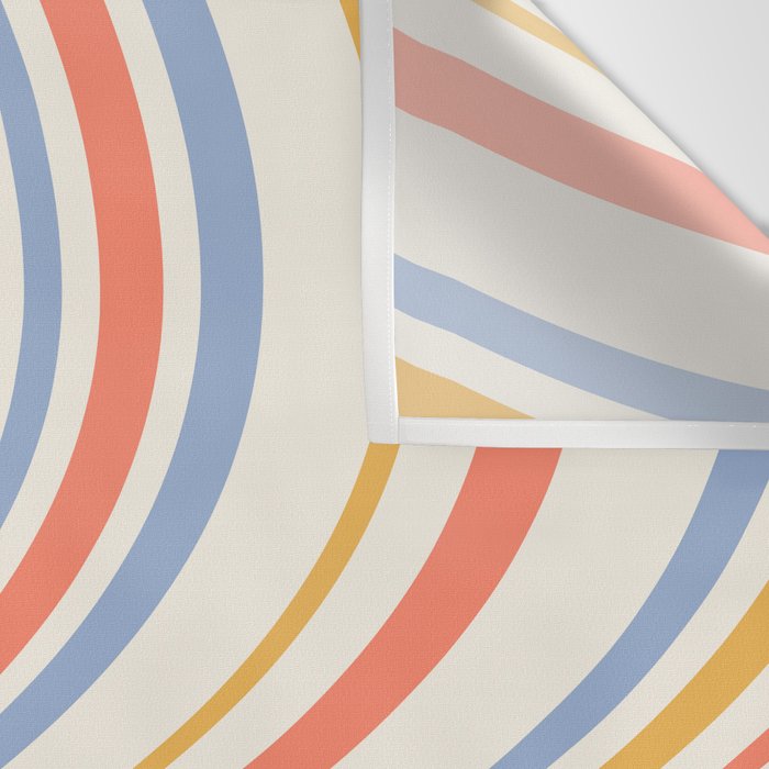 Wavy Stripes XXIII - Retro Summer Wall Tapestry Gallery Image 3