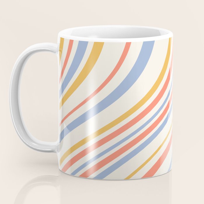 Wavy Stripes XXIII - Retro Summer Coffee Mug Gallery Image 3