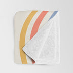 Wavy Stripes XXIII - Retro Summer Throw Blanket Gallery Image 3