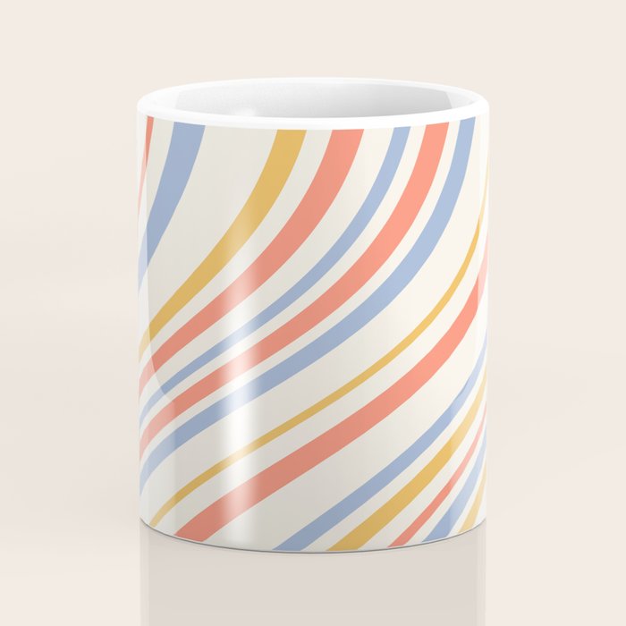Wavy Stripes XXIII - Retro Summer Coffee Mug Gallery Image 4