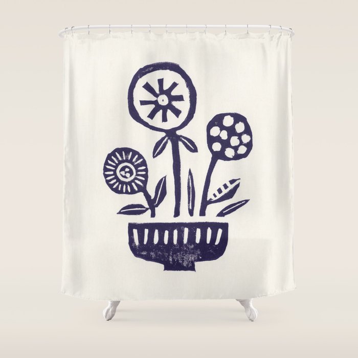 Native Flowers Shower Curtain Gallery Image 1