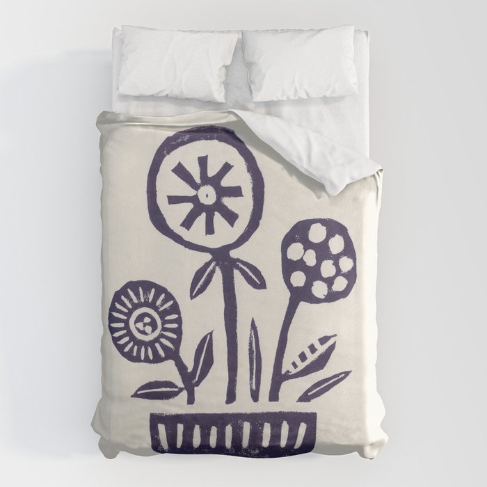 Native Flowers Duvet Cover Gallery Image 1