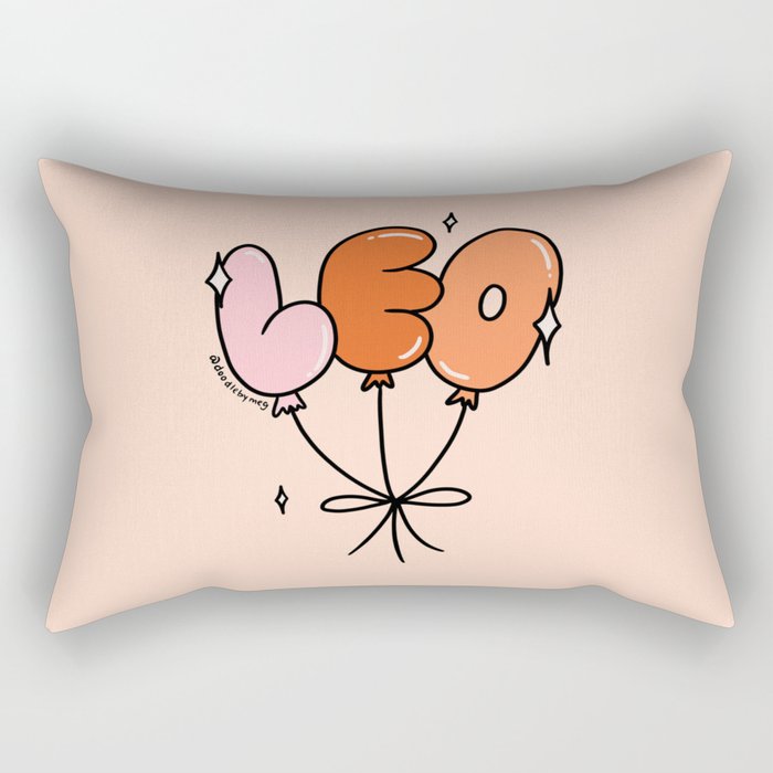 Leo Balloons Rectangular Pillow Gallery Image 2