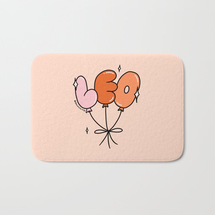 Leo Balloons Bath Mat Gallery Image 1
